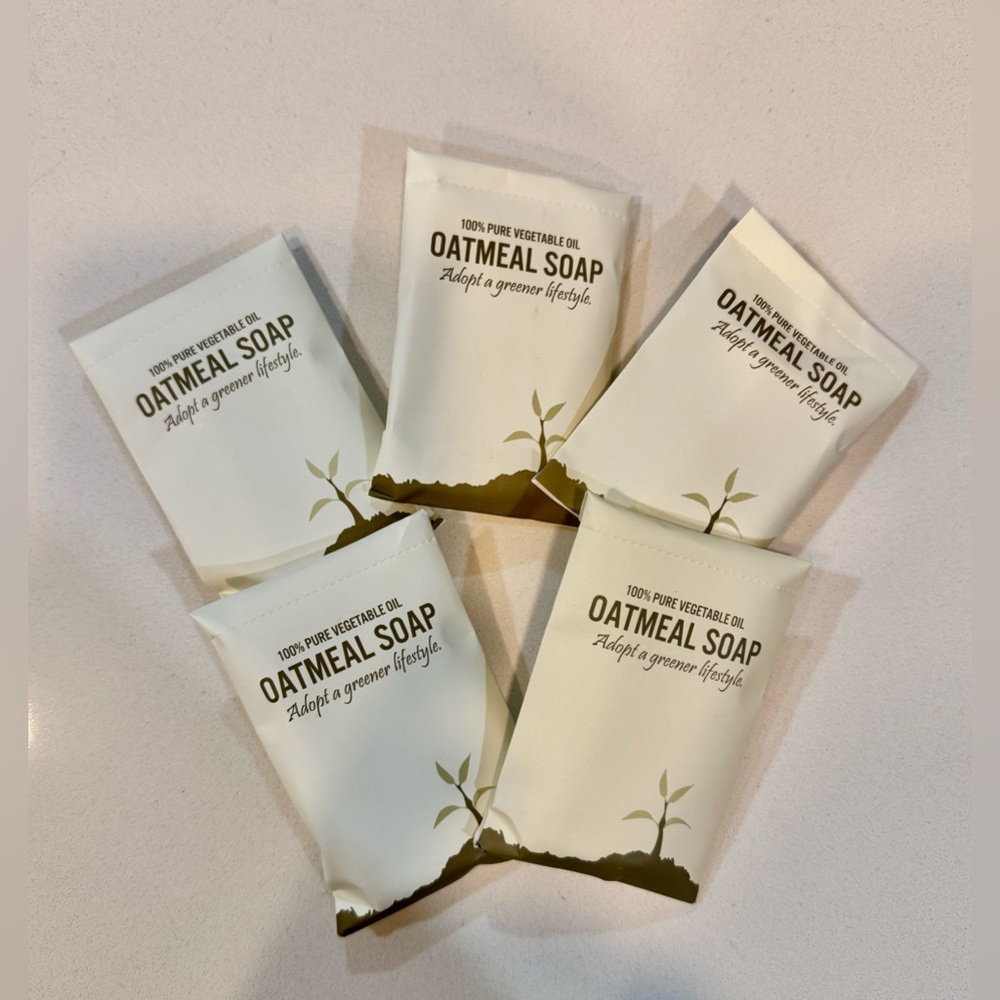 5 Pieces Set_Oatmeal Soap_100% pure vegetable oil_NWT